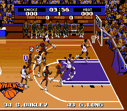 Скриншот игры Tecmo Super NBA Basketball